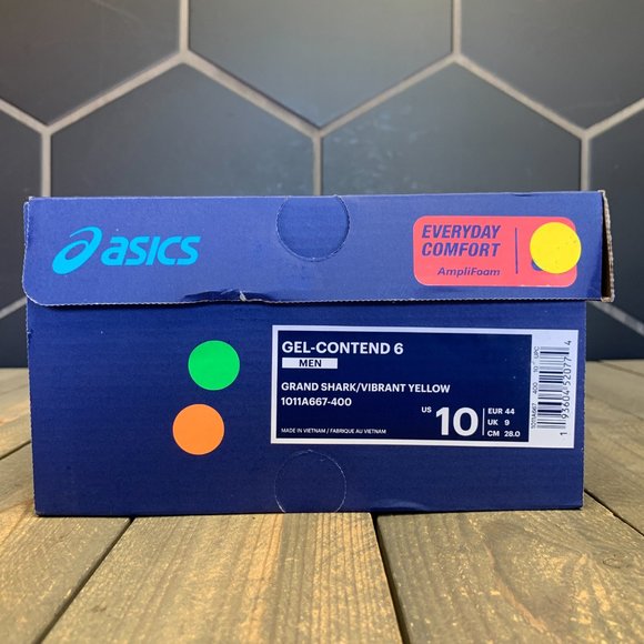 Asics Gel Contend 6 Navy White Running (MS) - Picture 6 of 6